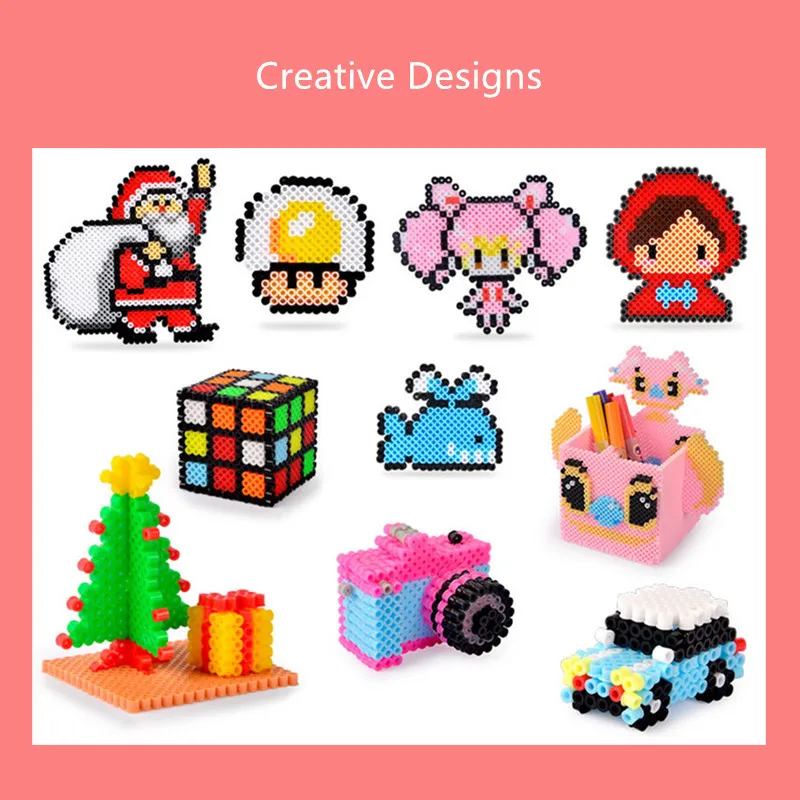 48 цветов 5 мм Perler бусины для детей 3D головоломки diy игрушки 4600 шт./компл. Хама бусины обучающий пазл игрушки предохранитель набор бисера