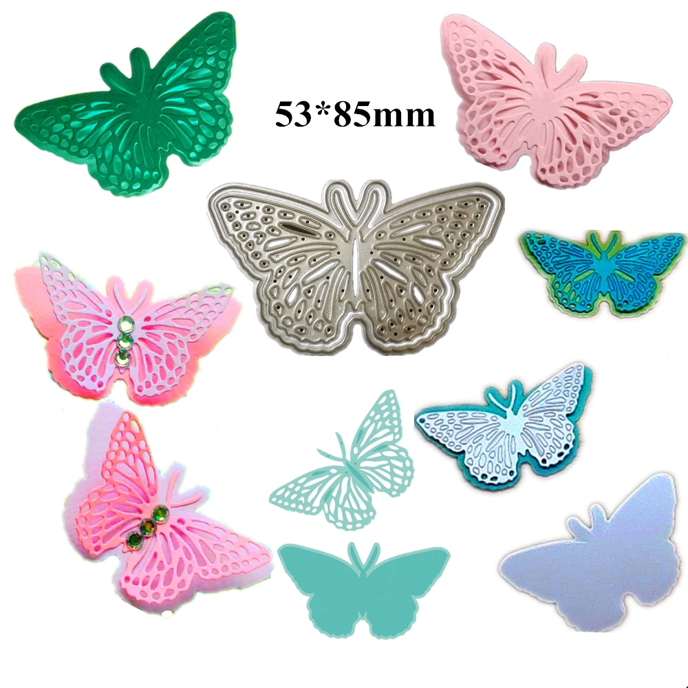 

53*85mm 3D Butterfly Craft Die Metal Cutting Dies Tool Valentine's For DIY Scrapbooking Stamping Photo Frame Invitation Cards