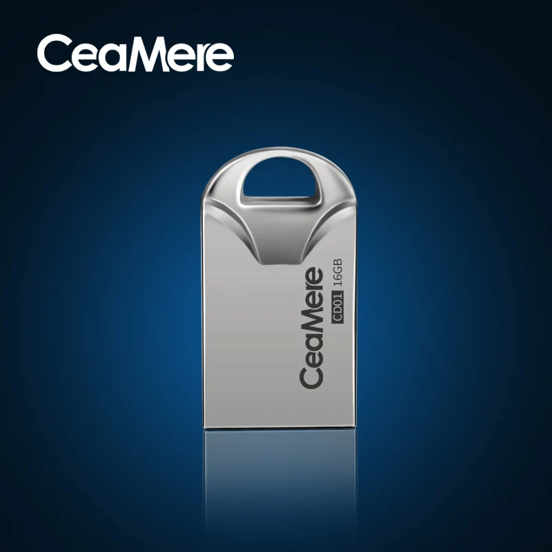 Ceamere CD01 USB флеш-накопитель 8 ГБ/16 ГБ/32 ГБ/64 Гб мини-накопитель металлический флеш-накопитель 2,0 флеш-накопитель карта памяти USB диск 1 ГБ/2 ГБ USB