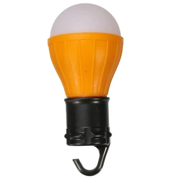 

Outdoor 3 LED Camping Lamp Bulb Spherical Plastic Hanging Lamp Tent Lamp Bulb for Camping, Orange Room