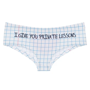 

Blue Strip Check Hot Sexy Female Lingerie Thongs Briefs Cute Print Women Underwear Interesting Panties For Lady