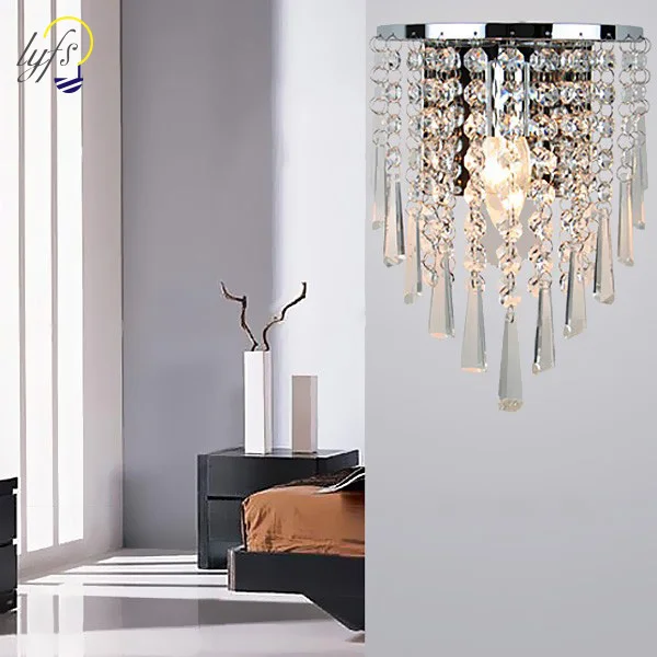 

Modern LED Crystal Lustre Luminarias Para Sala led lamps for home aisle corridor balcony 220V E14 LED wall Lights