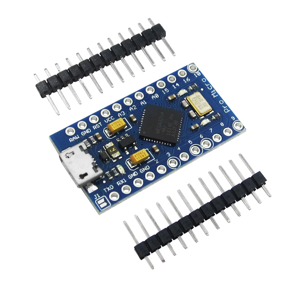 1 шт. новый Pro Micro ATmega32U4 5В 16 МГц Замена ATmega328 Mini с 2 рядным контактным разъемом|mini