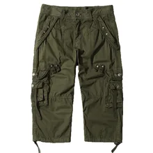 Мужские шорты, лето, чистый цвет, много карманов, комбинезоны, модные повседневные пляжные брюки размера плюс, шорты для мужчин