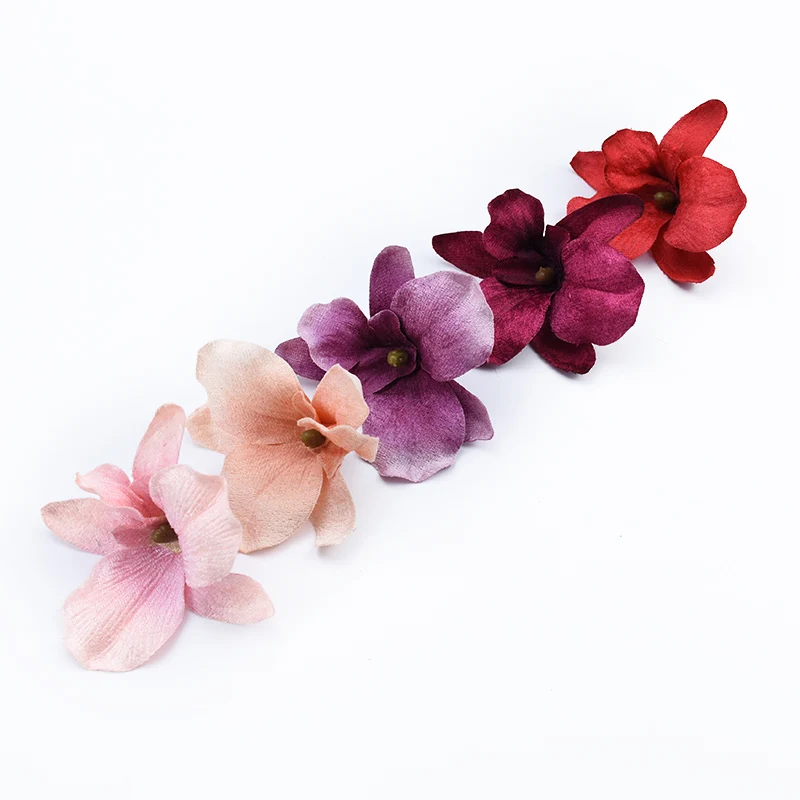 5 шт. осеннее украшение свадебные шелковые бабочки орхидея свадебные аксессуары оформление скрапбукинга цветы настенные искусственные цветы