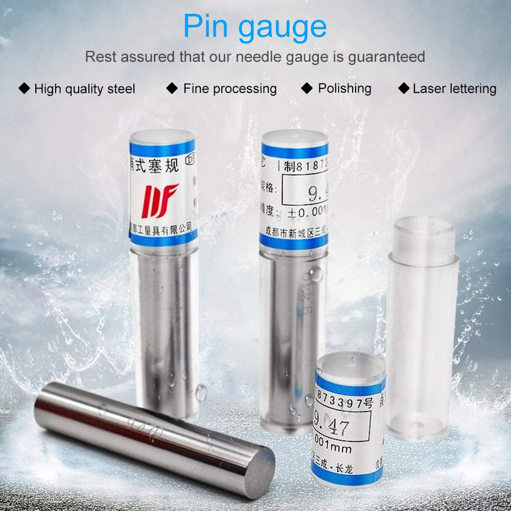 

High Quaity 98pcs Steel Pin Gauge Set 0.30-10.00mm Steel Pin Gauge 50mm Pin Measuring Tool step 0.01