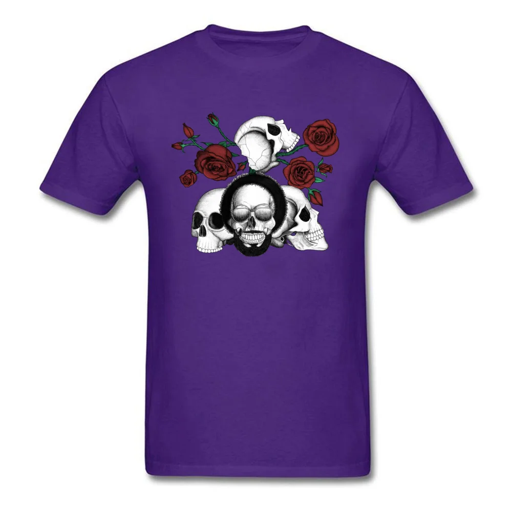 Grunge skulls and red roses afro skull included. Color version_purple