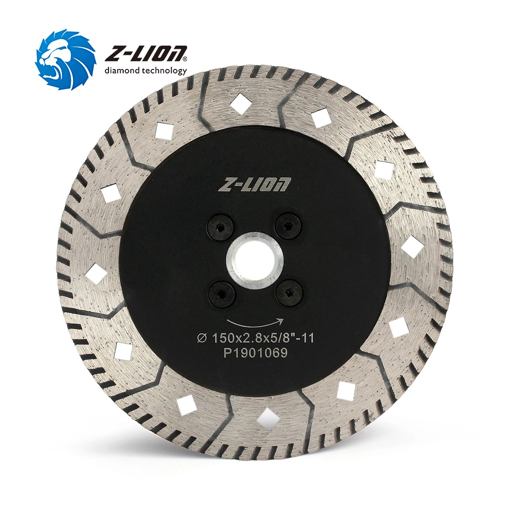 Z Lion 6 Inch Diamond Saw Blade 1piece Double Segments With 5 8 11 Thread For Marble Granite Stone Pavers Concrete Cutting Saw Blades Aliexpress