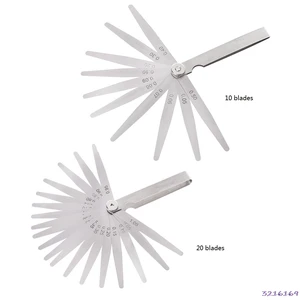 0,05-0,5 мм 10 лезвие Feeler калибровочный датчик толщина измерительный прибор метрический зазор наполнитель - изображение