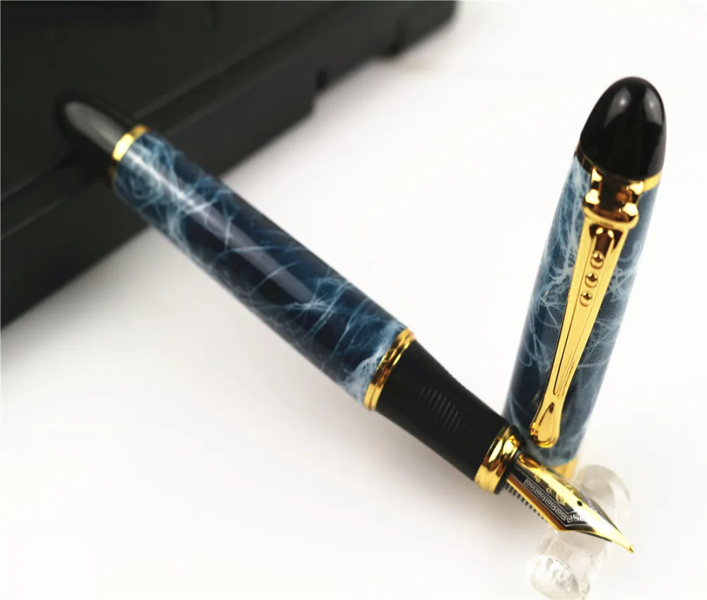 JINHAO 450 синий мрамор Классический Бизнес Средний Перьевая ручка офис деловые письменные принадлежности ручка