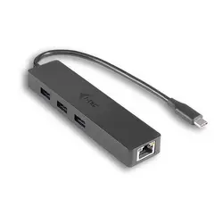 I-TEC USB-C тонкий хаб + Глан преступник USB-C 3 порт концентратора USB 3,0 + Глан