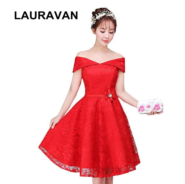 Robes de soiree короткое элегантное Красное Бальное Платье с вырезом лодочкой и