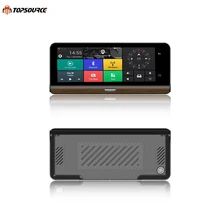 

TOPSOURCE 4G Suppor Car DVR Camera Supported plus 7.8 inch Android 5.1 GPS BT Dash Cam Registrar Video Recorder with two cameras