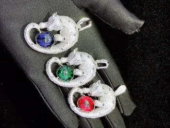 

Women's High Quality Golden plated Paved CZ Necklace Pendant Clasp Cubic Zirconia DIY Jewellery Making