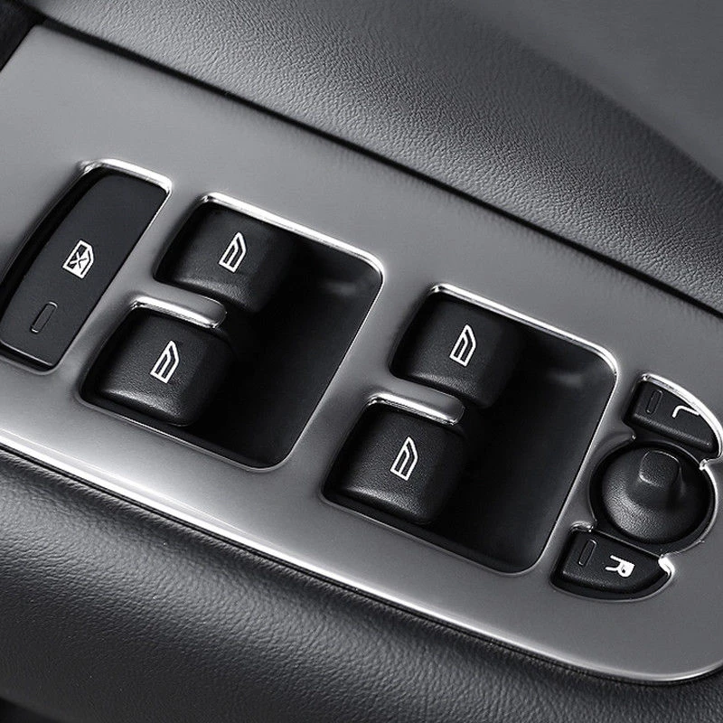 1set Steel Interior Door Window Lift Regulator Cover Trim for Volvo XC60 2018