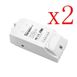 Sonoff Pow R2 15A Wifi умный переключатель монитор энергопотребление умный дом контроль мощности для использования с Google Home Мини Гнездо - Комплект: 2pcs