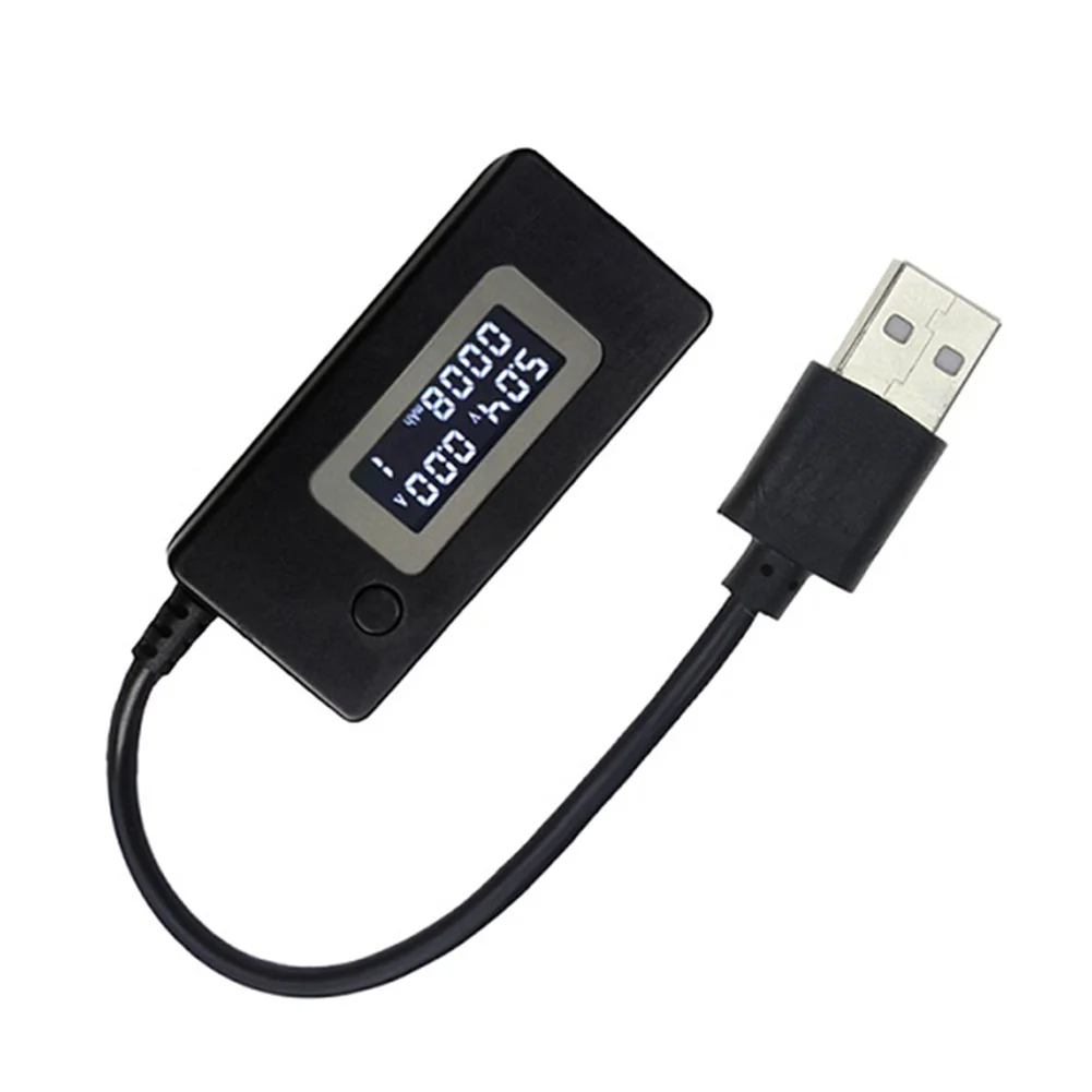 USB зарядное устройство Тестер цифровой Micro lcd USB мини-детектор тока и напряжения мобильный измеритель мощности испытательное устройство Черный