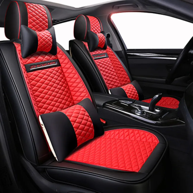 Универсальный кожаный чехол LCRTDS для автомобильного сиденья Fiat punto linea marea palio stilo