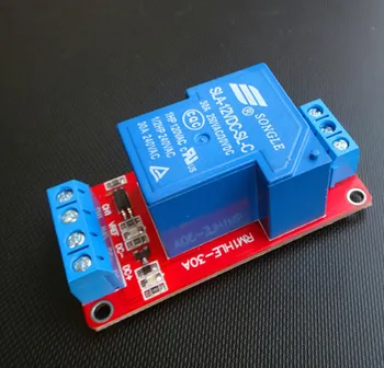 

1 way 30A relay module / optocoupler isolation / high, low power average trigger /5V/12V/24V optional