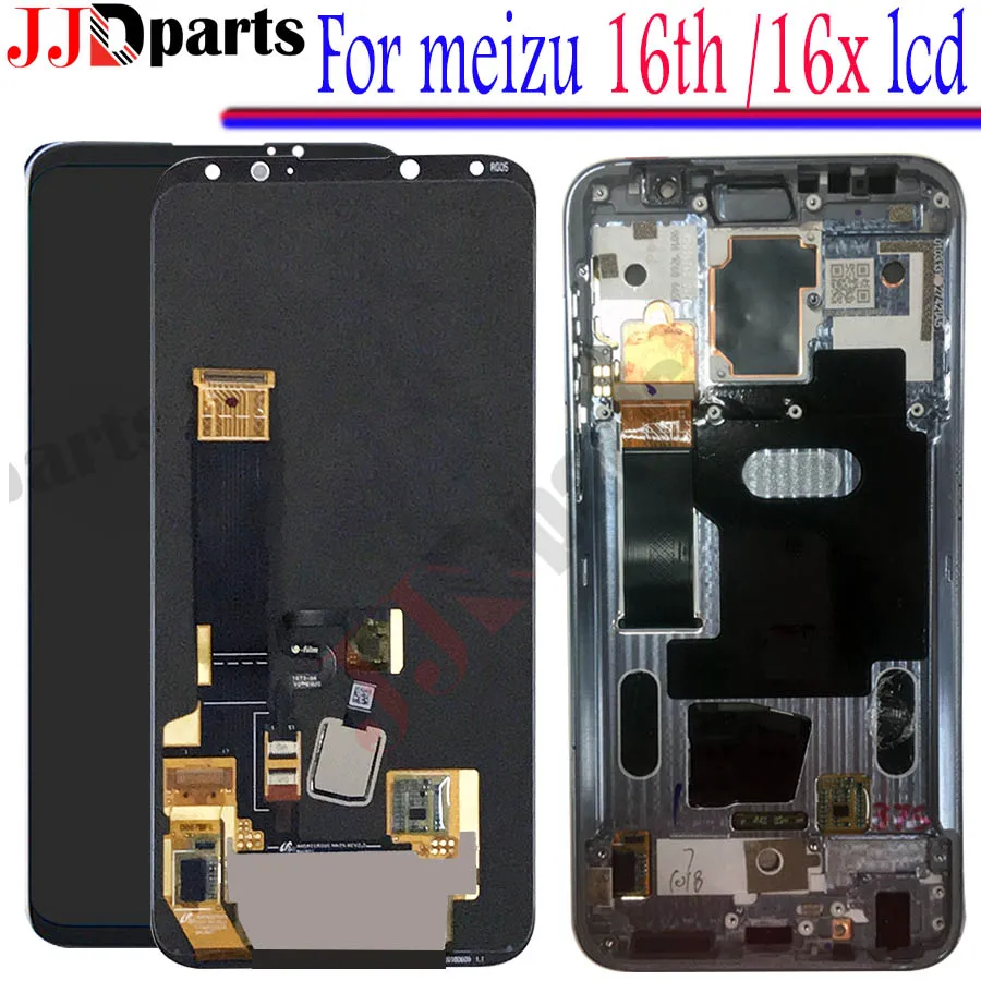 

Super AMOLED 6.0" For Meizu 16th LCD Display Touch Screen Digitizer Assembly meizu 16th lcd Replacement For Meizu 16x display