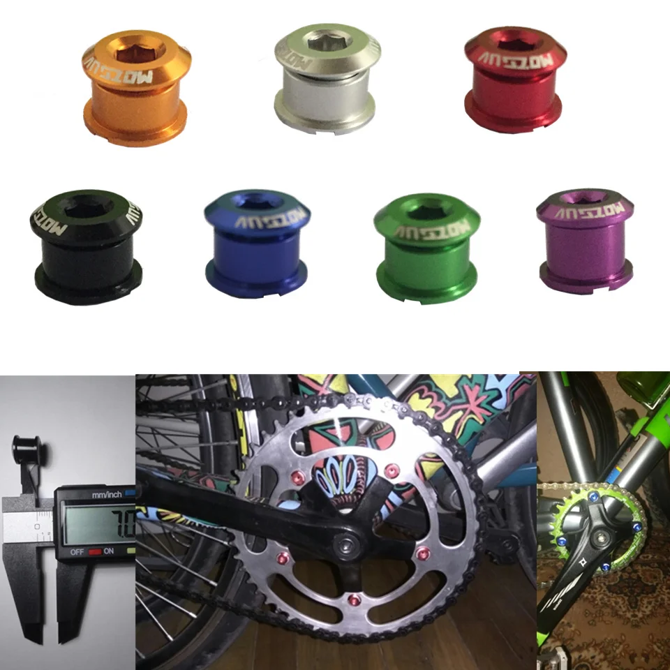 5 шт. Super Light 7075 T6 с CNC сплава цепочка кольцо Колеса Болт дорога MTB велосипеда винты