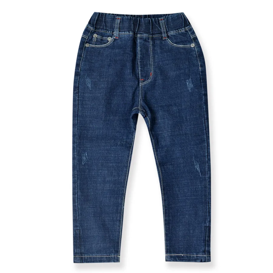 SheeCute/весенне-осенние джинсы для мальчиков; Прямые Стрейчевые брюки; детские брюки с эластичной резинкой на талии; JCH8802