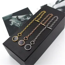 Великолепный Золотой/Серебряный/розовый цвет черный полимерный браслет бирка бусины браслеты для мужчин ювелирные изделия панк большие звенья браслеты K0013-1