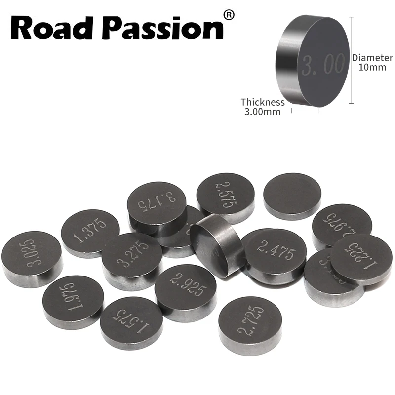 Road Passion 110Pcs Moto 10Mm 10Mm Diametro Spessori Valvola Per Harley V-Rod Street Night Rod Special