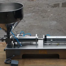 Пищевой наполнительный аппарат одинарная ножка паста большой бункер поворотный вентиль количественного наполнения и упаковочное оборудование в диапазоне 5-100 мл