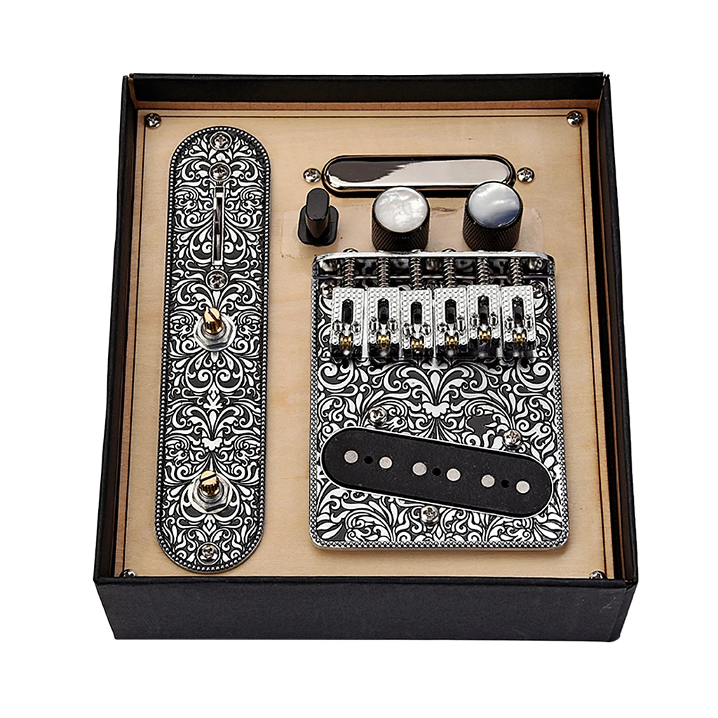 1 Set Loaded Prewired Control Plate Bridge Stringed Instruments Replacement for Telecaster Guitar