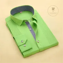 Мужские облегающие топы, размер 38-44, разноцветные, опционально, весенние Рубашки, формальные, не железные, свадебные, однотонные, с длинными рукавами, деловые