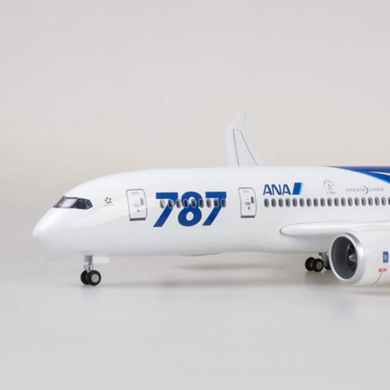 1/130 масштаб 47 см самолет Boeing B787 Dreamliner самолет Япония Ана авиакомпания Модель W светильник и колесо литой пластик Смола самолет