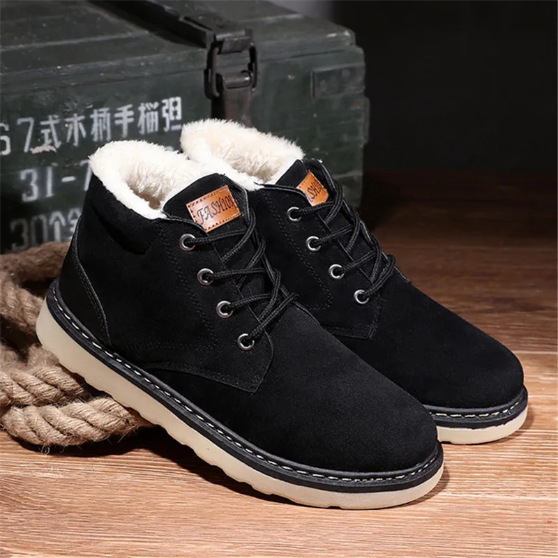 Inverno Casuais Homens Quente Moda Neve Sapatos Botas Outono Do Preto De azul Dos amarelo 5wtCqYZ