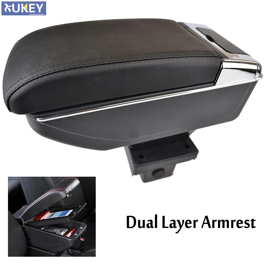 

Storage Box Center Console Dual Layer 2005-2012 Armrest Arm Rest Tray For SKODA Octavia A5 Mk2 2 Laura 2006 2008 2009 2010 2011