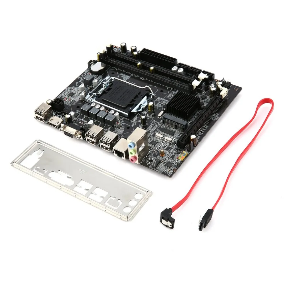 

Computer Motherboard for Intel H55 Socket HDMI LGA 1156 Pin Dual Channel DDR3 Mainboard with I/O Shield