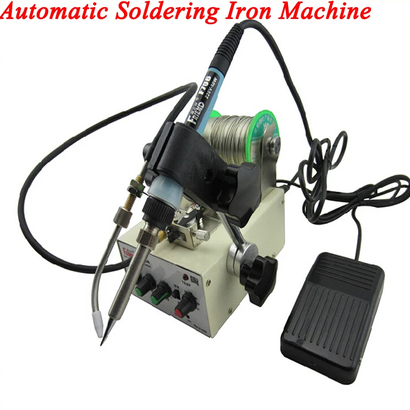 

Automatic Soldering Iron Machine Tin Feeding Constant Temperature Soldering Iron Pedal Soldering Machine Fixed Type Iron F3100