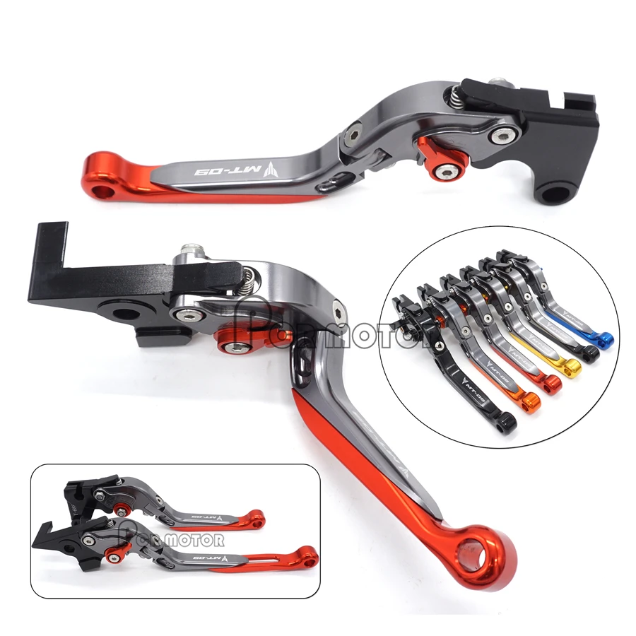 

Titanium & Red Motorcycle CNC Adjustable Extendable Brake Clutch Levers For Yamaha MT09 MT-09 2014 2015 2016 2017 High quality