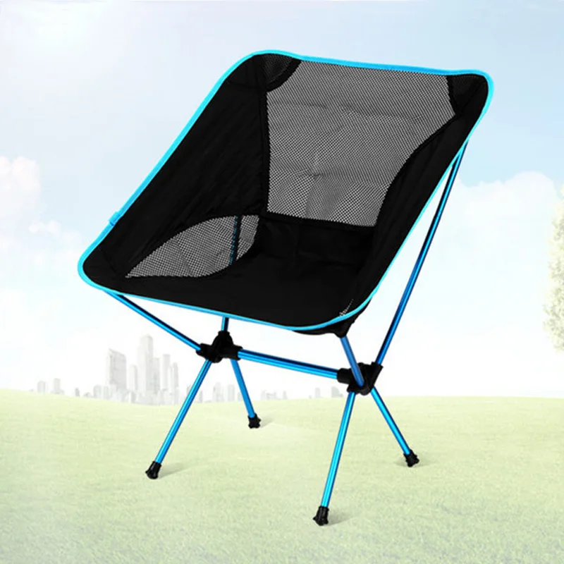 Sky blue Легкий Naturehike стул открытый алюминиевый складной стул портативный пляж рыбалка кемпинг путешествия Пикник стул - Цвет: Sky blue
