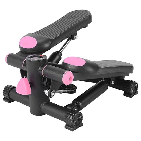 Велосипедная дорожка для ног шаговый для фитнеса Motion машина бытовой упражнения бесшумный Stovepipe потеря веса Многофункциональный светодиодный монитор - Цвет: Розовый