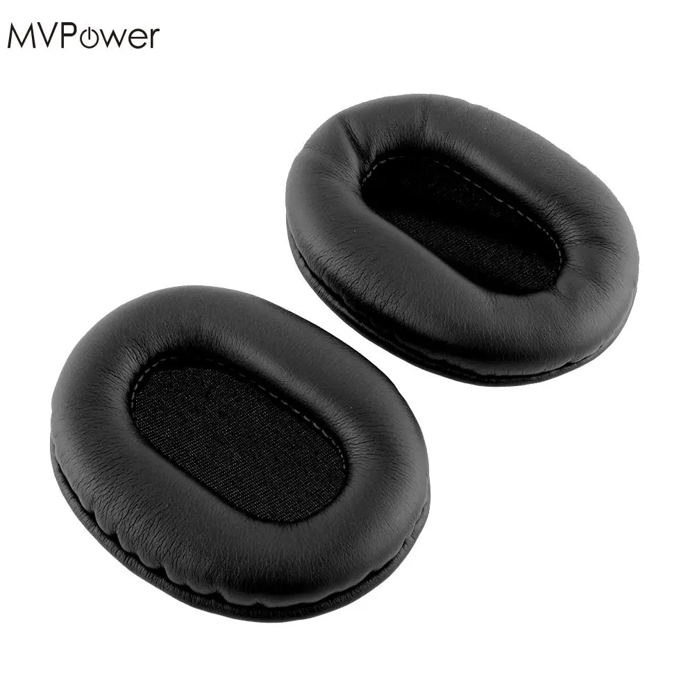 Оригинальные сменные кожаные амбушюры MVpower черные для ATH M50 M50S M20 M30 M40 2 шт.|ear cushion