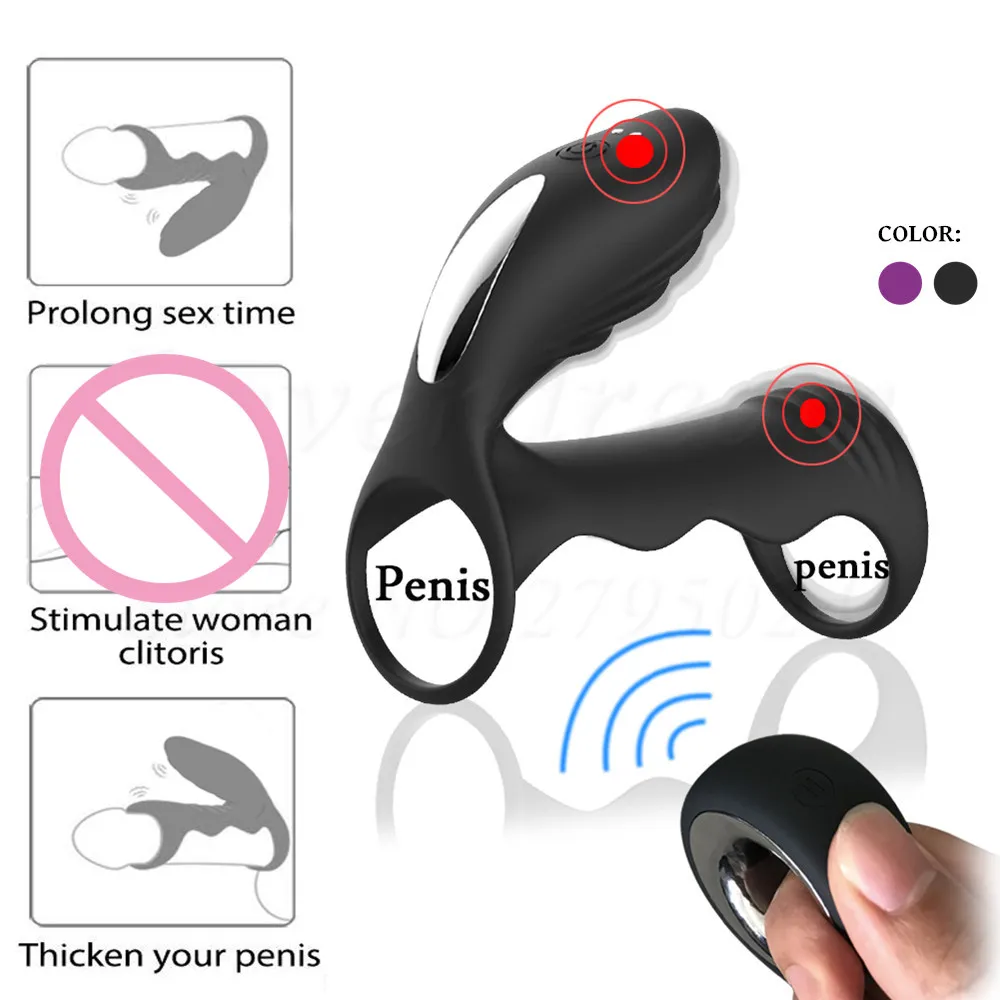 Remote-Control-12-Speed-Penis-Cock-Ring-Vibrator-Delay-Ejaculation-G-Spot-Vagina-Stimulation-Adult-Chastity