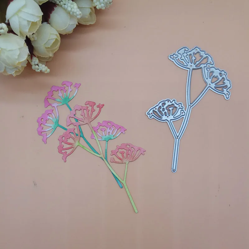Carnation Flower Одуванчик 2018 новые режущие штампы скрапбукинговые и для изготовления