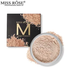 MISS ROSE Face Foundation прозрачный макияж свободный порошок контроль масла шелковистая фиксирующая пудра Минеральная Матовая Отделка Инструменты