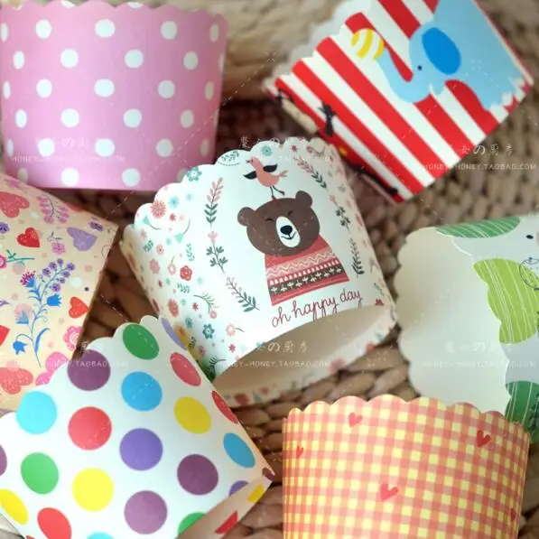 Get Factory Wholesale 1000pcs/lot Disposable Paper Cupcake Liners/ Muffin Cups/ Cake Wrappers