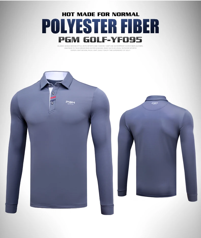 PGM одежда для гольфа мужская рубашка одежда весна осень футболка с длинным рукавом сухой крой стиль ropa de golf/теннис мужская тренировочная спортивная одежда