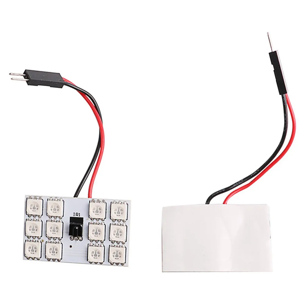 T10 5050 SMD 16 цветов RGB 12 Светодиодный светильник для салона автомобиля лампа чтения