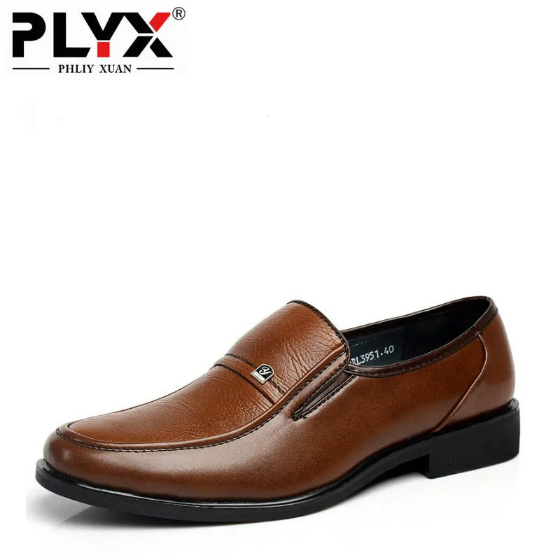 online Ofords PHLIY XUAN Moda Britânico 2018 Dos Homens Sapatos De Couro de Negócios Para Homens Calçado Sapatos Flats Dedo Apontado Vestido de Oficial