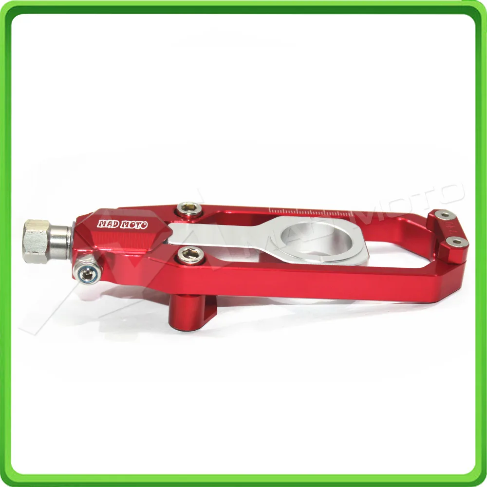 Motorcycle Chain Tensioner Adjuster fit for HONDA CBR 1000 RR CBR1000RR 2008 2009 2010 2011 2012 2013 2014 2015 2016 Red&Silver (9)