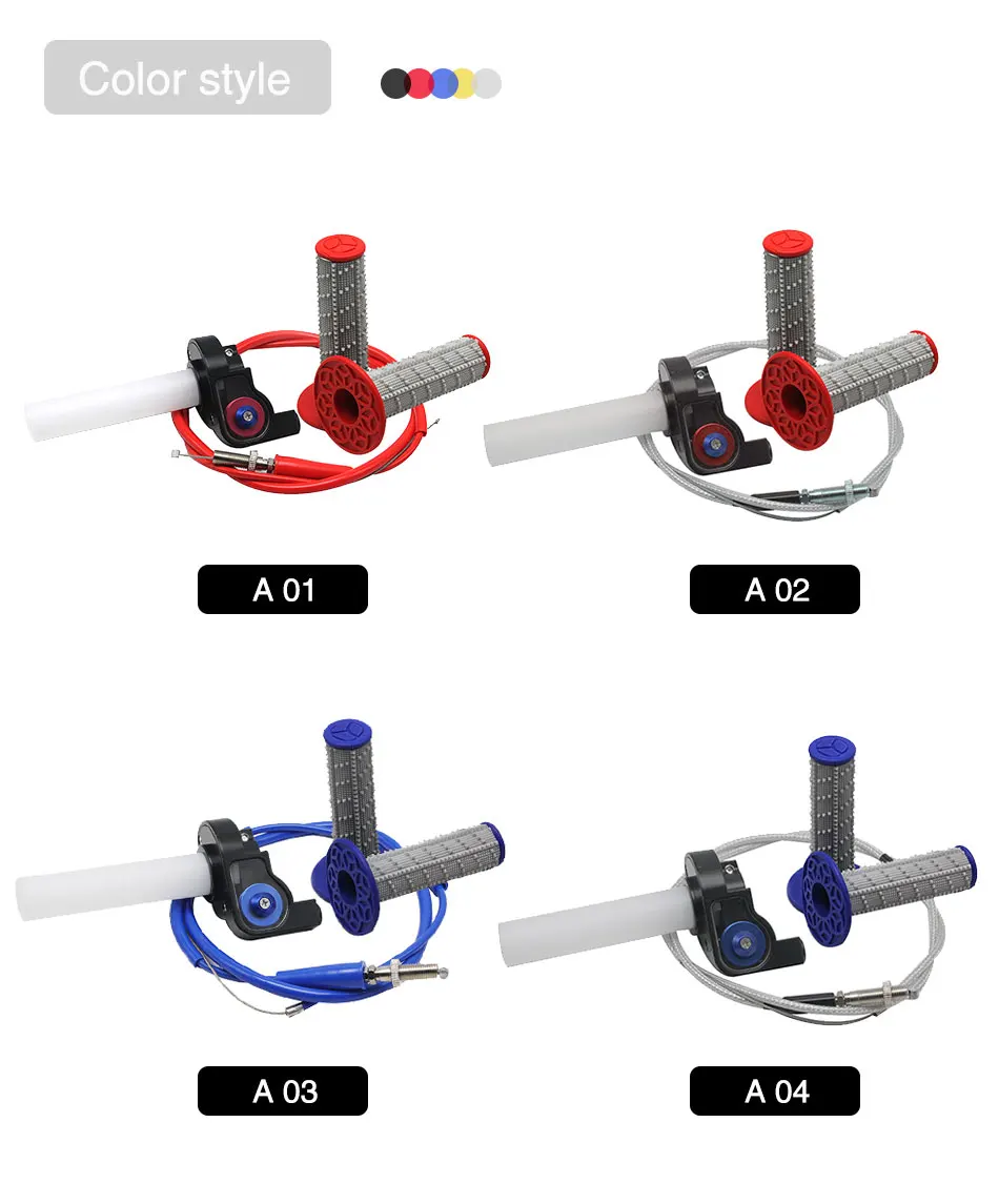ZSDTRP 1 комплект мотоцикла быстрое действие дроссельной заслонки сцепление изогнутый шнур ручные ручки подходят для 110cc 125cc питбайк