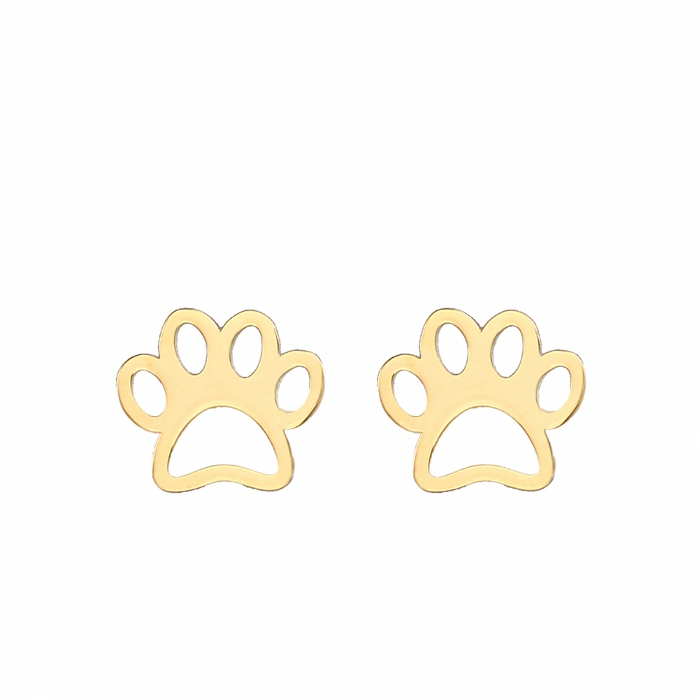 

Feelke 10mm Earring Base Paw Christmas Earrings For Women